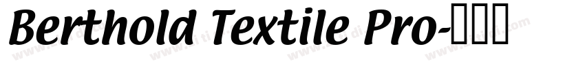 Berthold Textile Pro字体转换